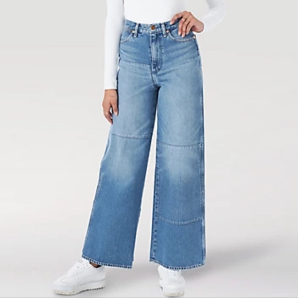 Wrangler Worldwide 661 “Patch” High Rise Flare Jeans